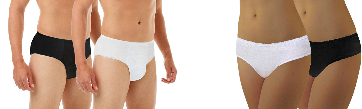 Underworks Men's Disposable Cotton Underwear