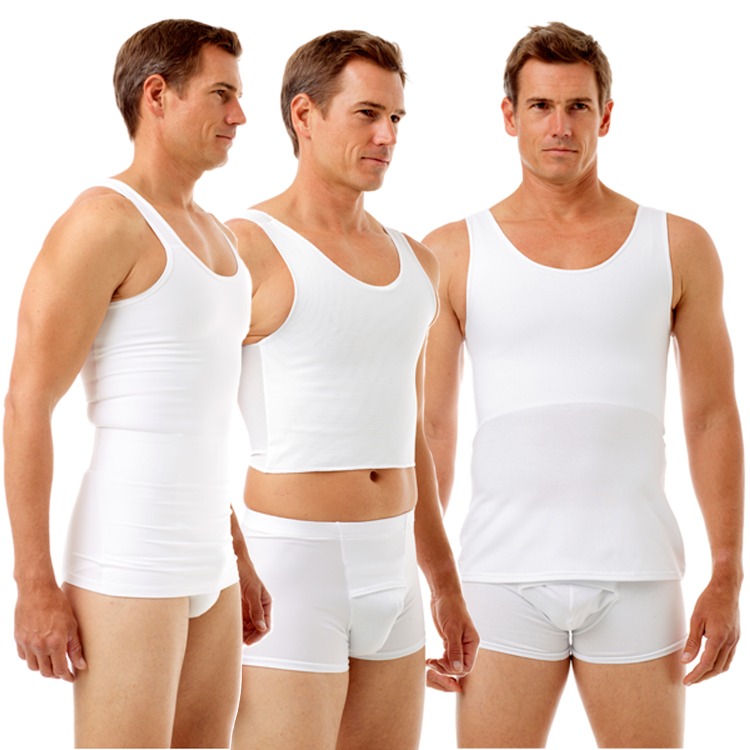 Underworks Chest Binders, Gynecomastia Compression Shirts