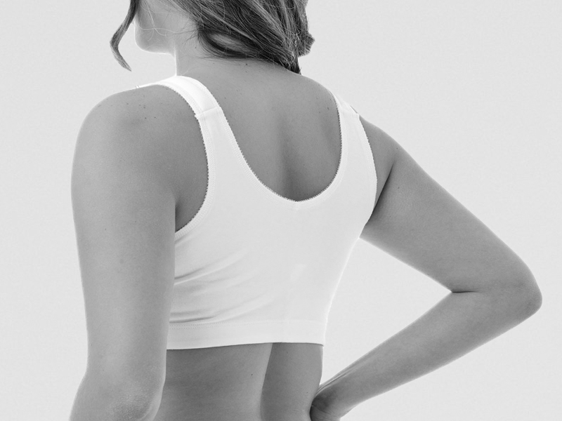 Underworks Cotton Adjustable Sleep and Leisure Bra with Wide Under Band