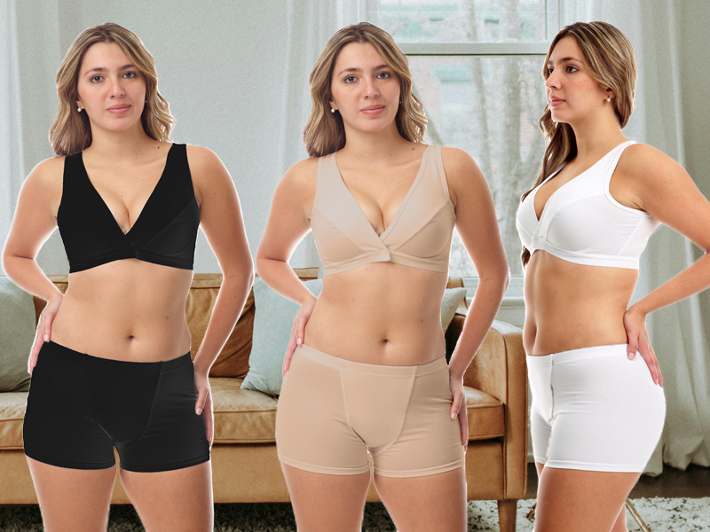 Underworks Vulvar Varicosity and Prolapse Support Boy-Leg Brief with Groin Compression Bands 523