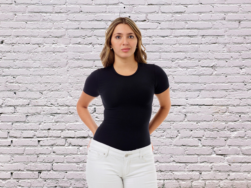 Underworks Women's Cotton Compression t-shirt Running, Workouts, Shaping, Base Layer 5982