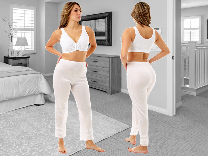 Underworks Women Nylon Maxi Length Pantliner pant underwear pettipant 8182