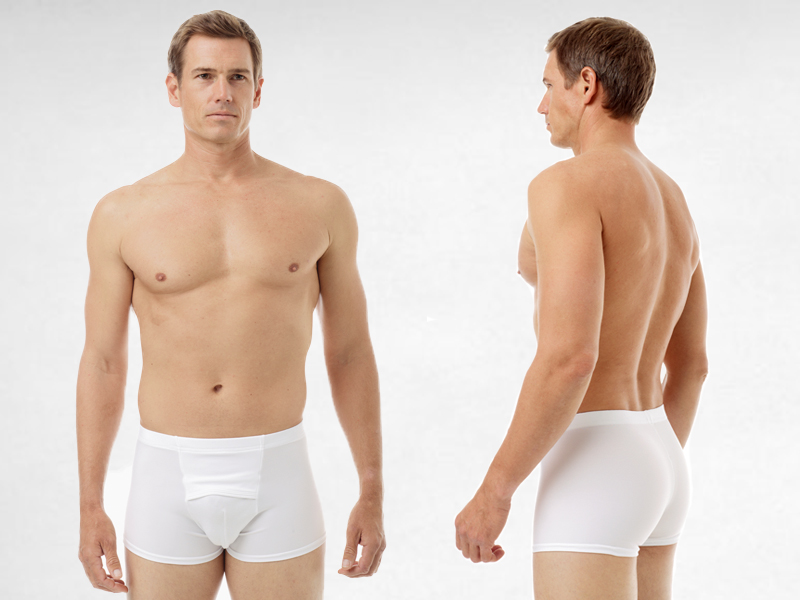 Underworks Men Microfiber Compression Boxers Hernia Prevention Cotton Crotch Underwear Brief 900