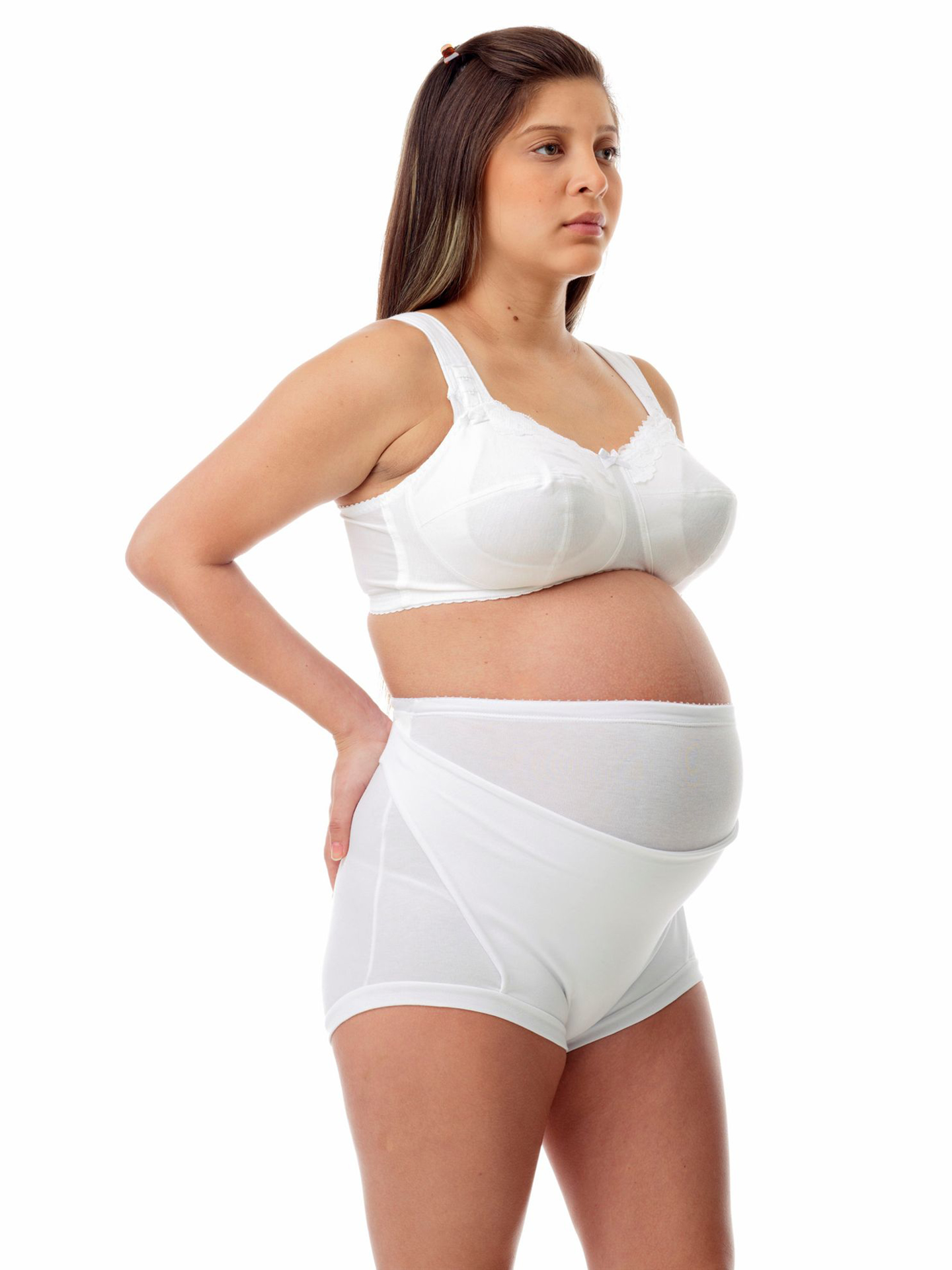 White High waist Maternity underwear 