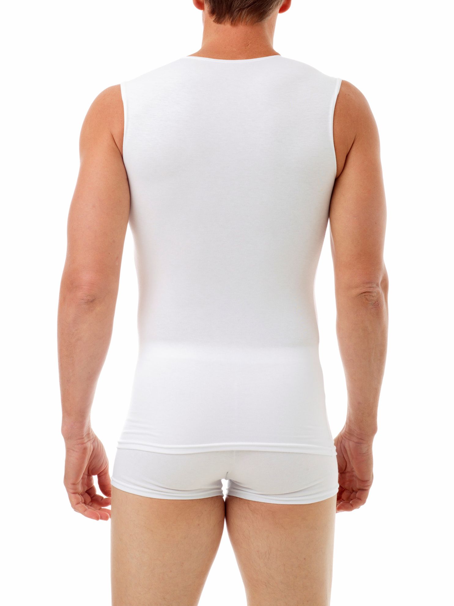 Cotton Spandex Muscle Shirt, Men's Compression Garments