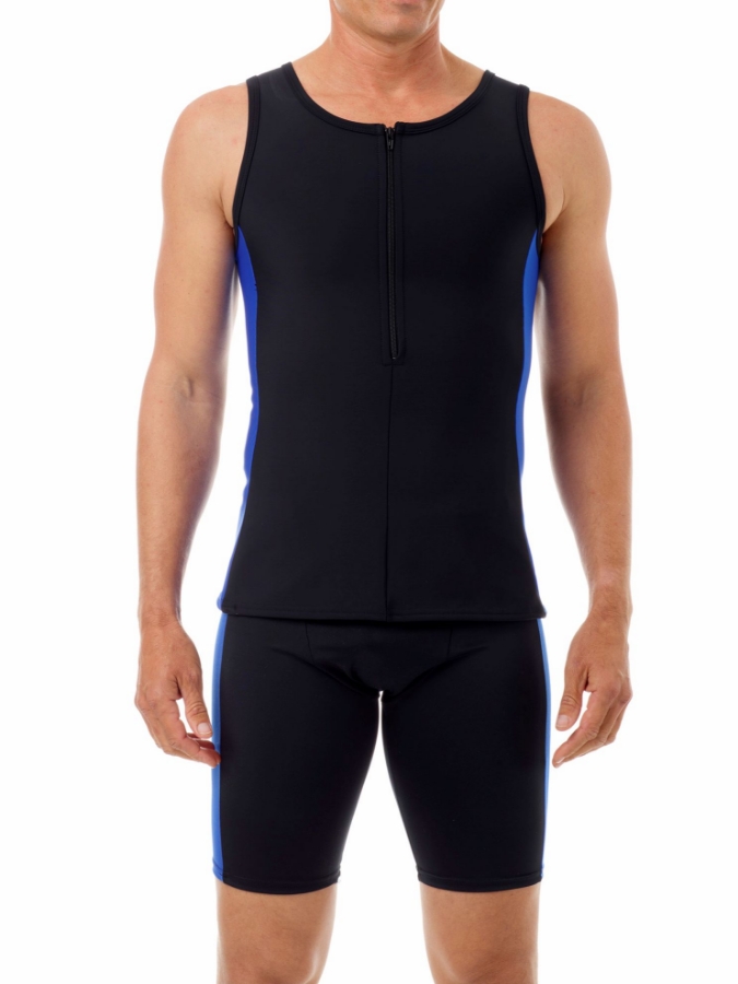 Picture of Mens Gynecomastia Compression Sleeveless Swim Tank Top