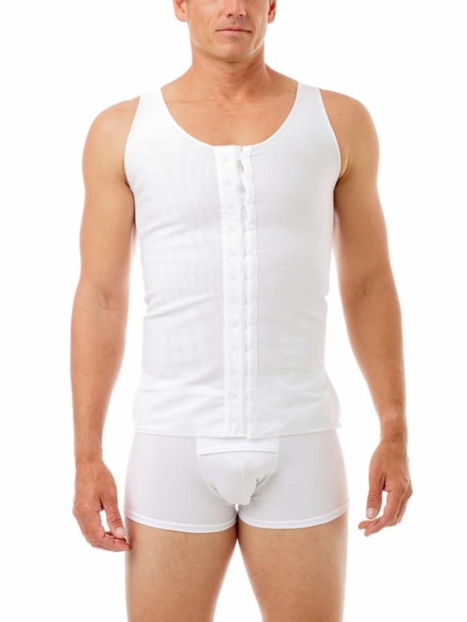 Picture of Mens Power Compression Gynecomastia Pre-Surgical  Post - Surgical Vest