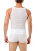 Men's compression vests for post surgical support of the chest or upper abdomen