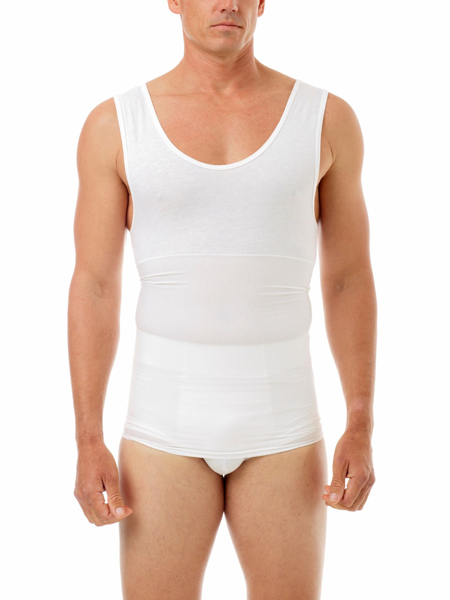 Manshape Cotton Spandex Support Tank Provides tummy & fatigue-relieving back support