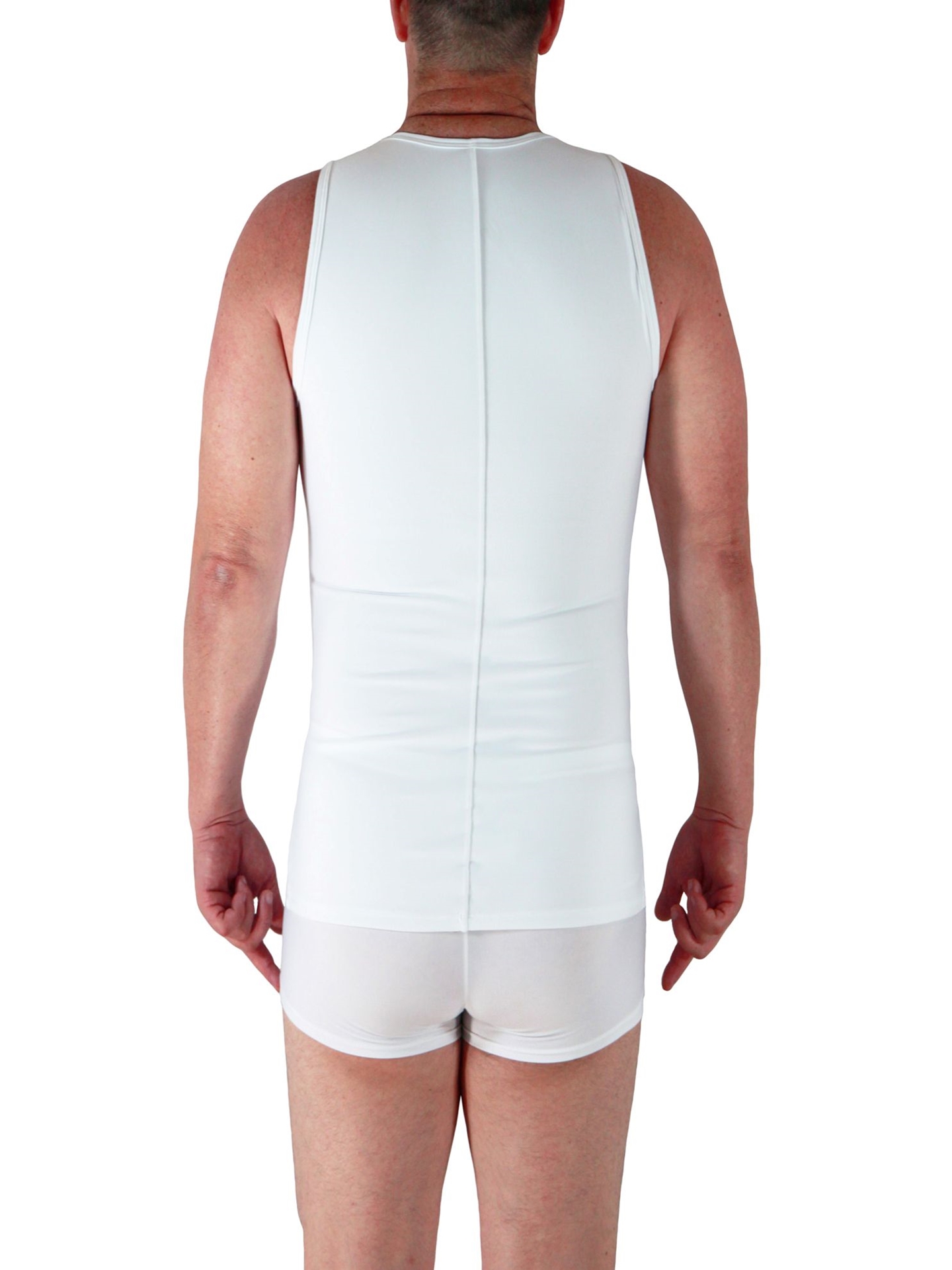 Microfiber Concealer V-tank. Men Compression Shirts, Girdles