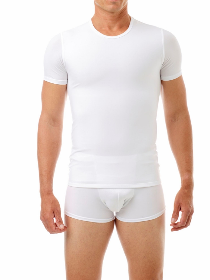 Microfiber Concealer Crew. Men Compression Shirts, Girdles