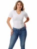 Picture of Womens Microfiber Light Compression V-Neck T-shirt