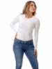 Picture of Womens Microfiber Compression Crew Neck Top Long Sleeve