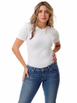 Picture of Womens Microfiber Compression Crew Neck T-Shirt