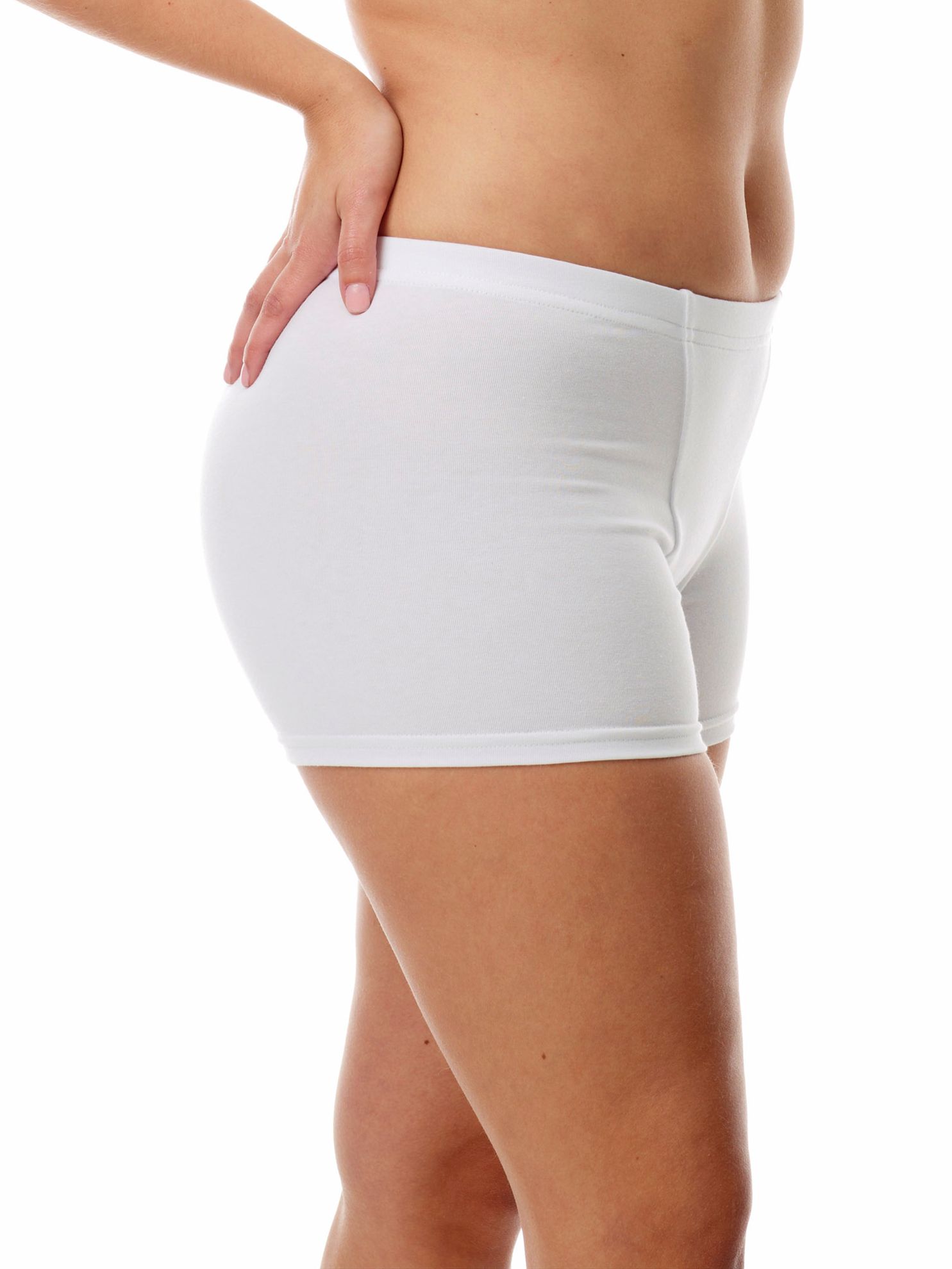 Underworks Womens Cotton Spandex Boxers Bloomers Boyleg Panties Small White  : : Clothing, Shoes & Accessories
