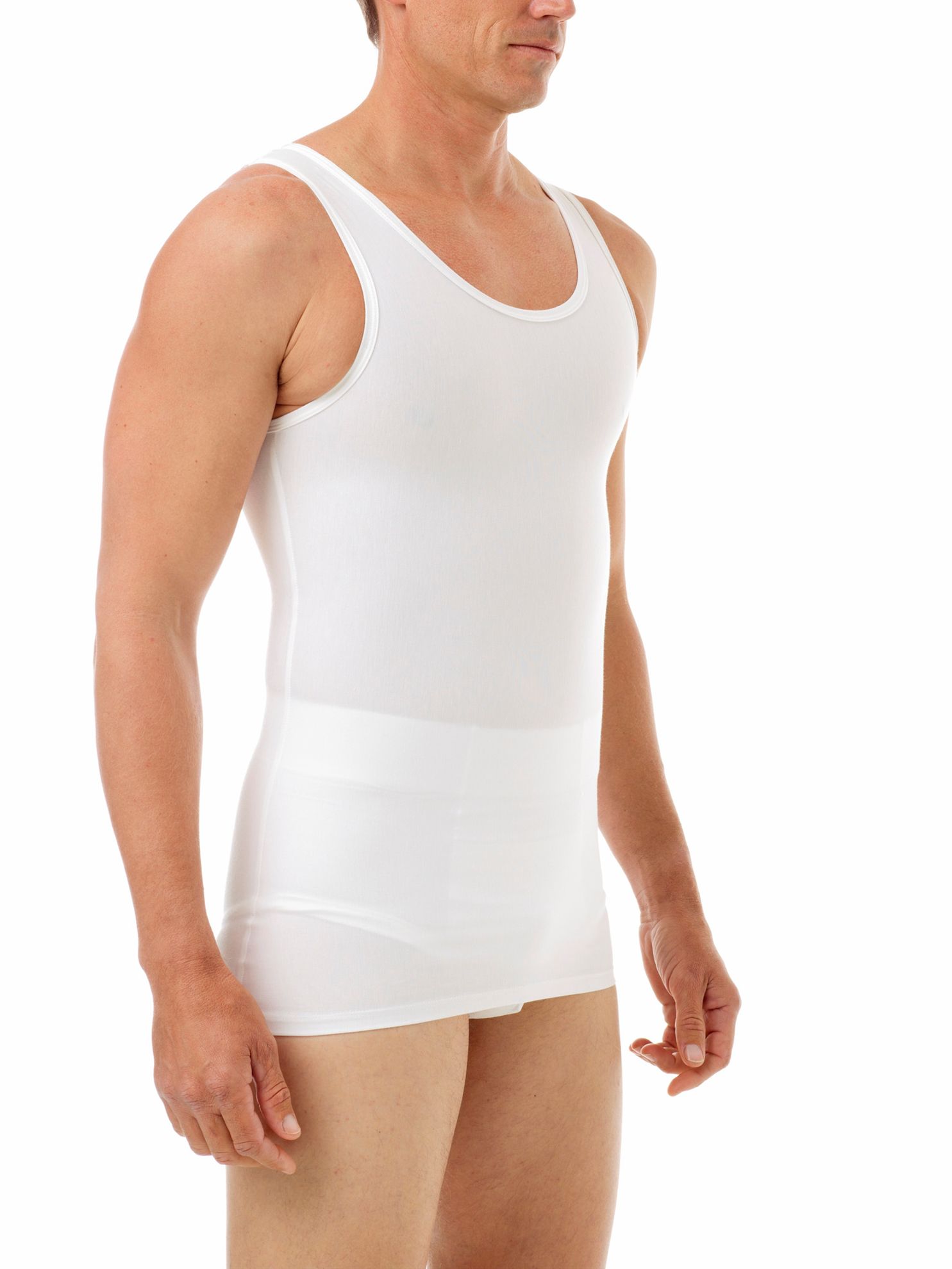 V-Neck Gynecomastia Compression Shirt, Made in the USA