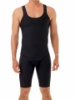 Underworks Men's Black Shapewear Bodysuit Tummy Control