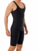 Get the appearance of a leaner build with our men's black compression bodysuits