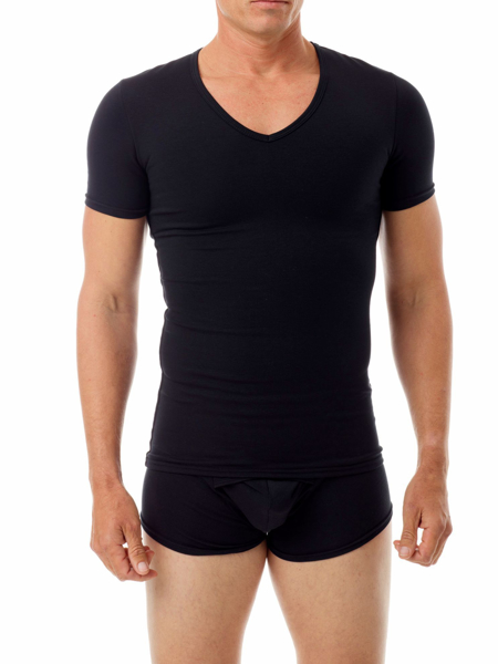 Men's Cotton Concealer V-neck T-shirt | Discover Now at Underworks ...