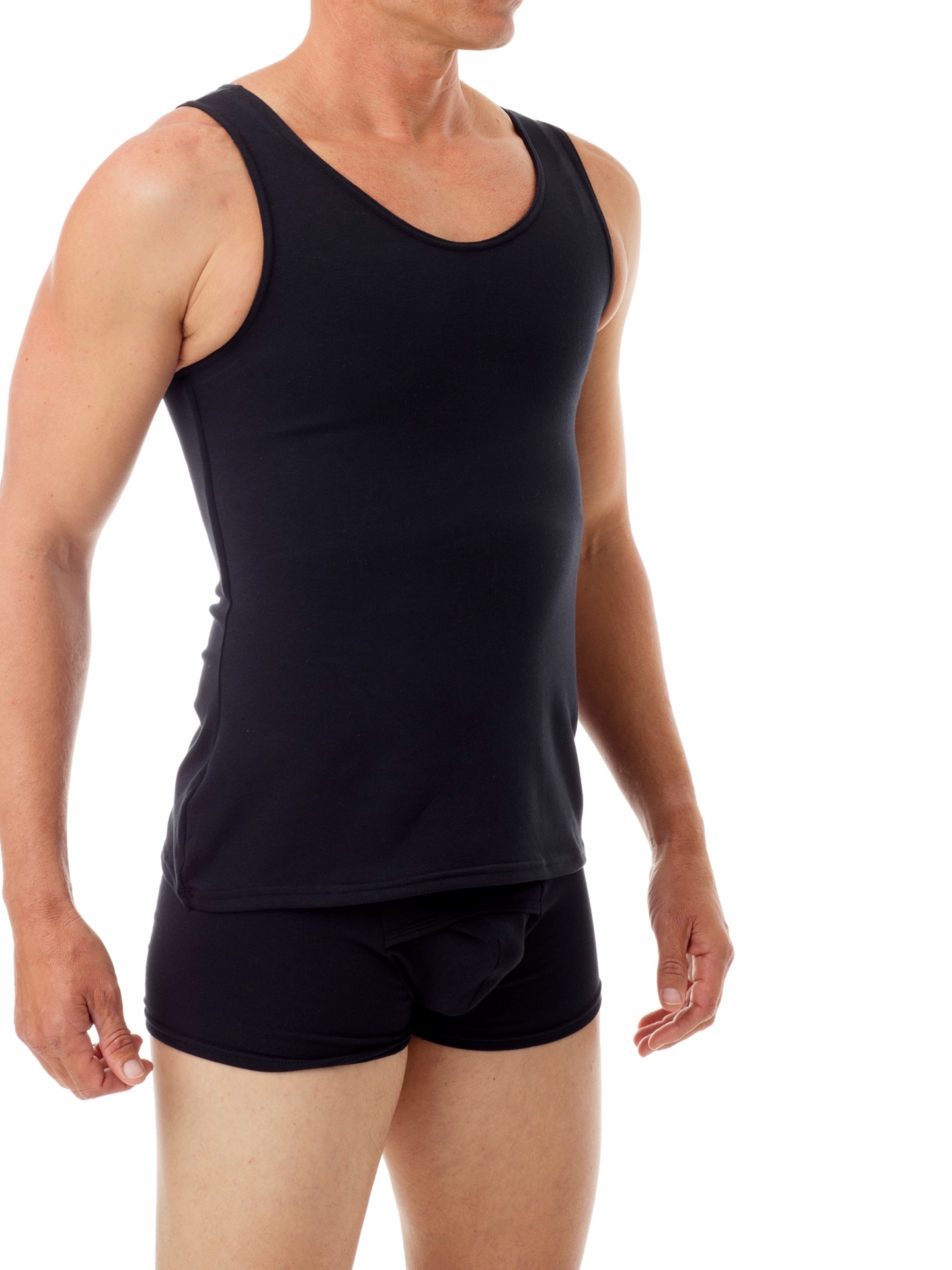 Cotton Concealer Chest Binder, Men Compression Garments