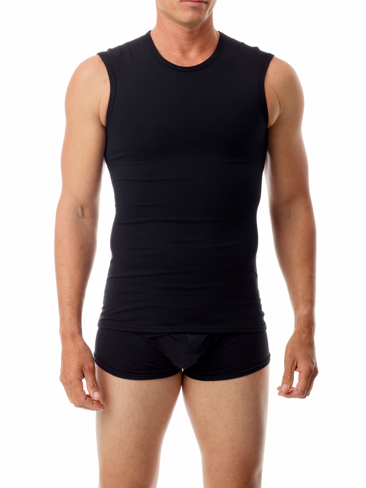 mens black muscle shirt