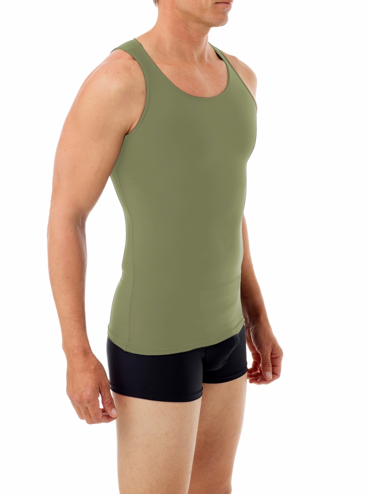 Microfiber Compression Tank. Men Compression Shirts, Girdles