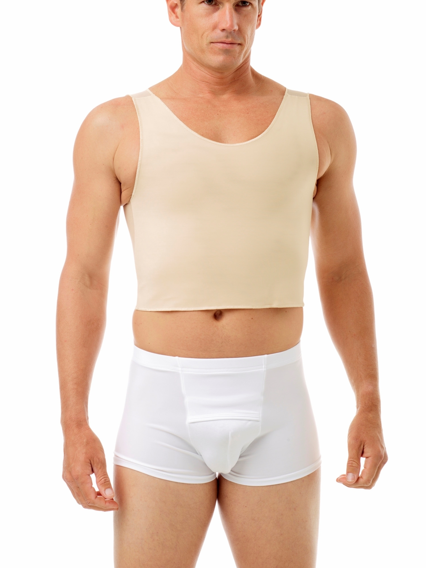 Underworks Tri-top Chest Binder - Beige - XS