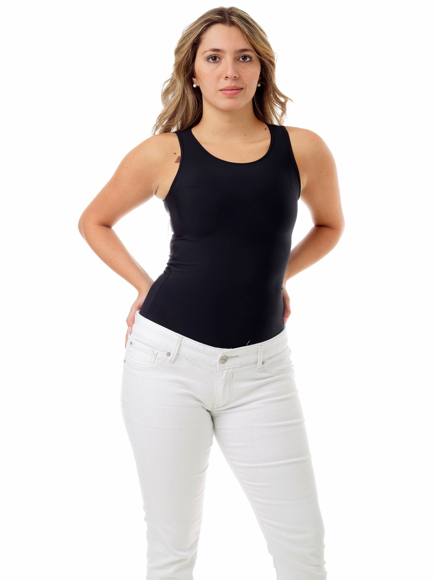 Underworks Womens Ultra Light Compression Minimizer Crew Long Sleeves