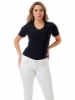 Picture of Womens Microfiber Light Compression V-Neck T-shirt