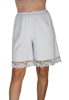 Underworks Women Cotton White Pettipants With Lace