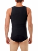 Mens Compression Tanksuit Girdle Shirt