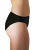 Underworks Black Cotton Disposable Panties made of 100% cotton