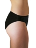 Underworks Black Cotton Disposable Panties made of 100% cotton