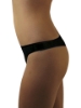 Underworks Black Cotton Disposable Thongs for ladies