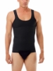 Black Compression Gynecomastia Tanksuit for men