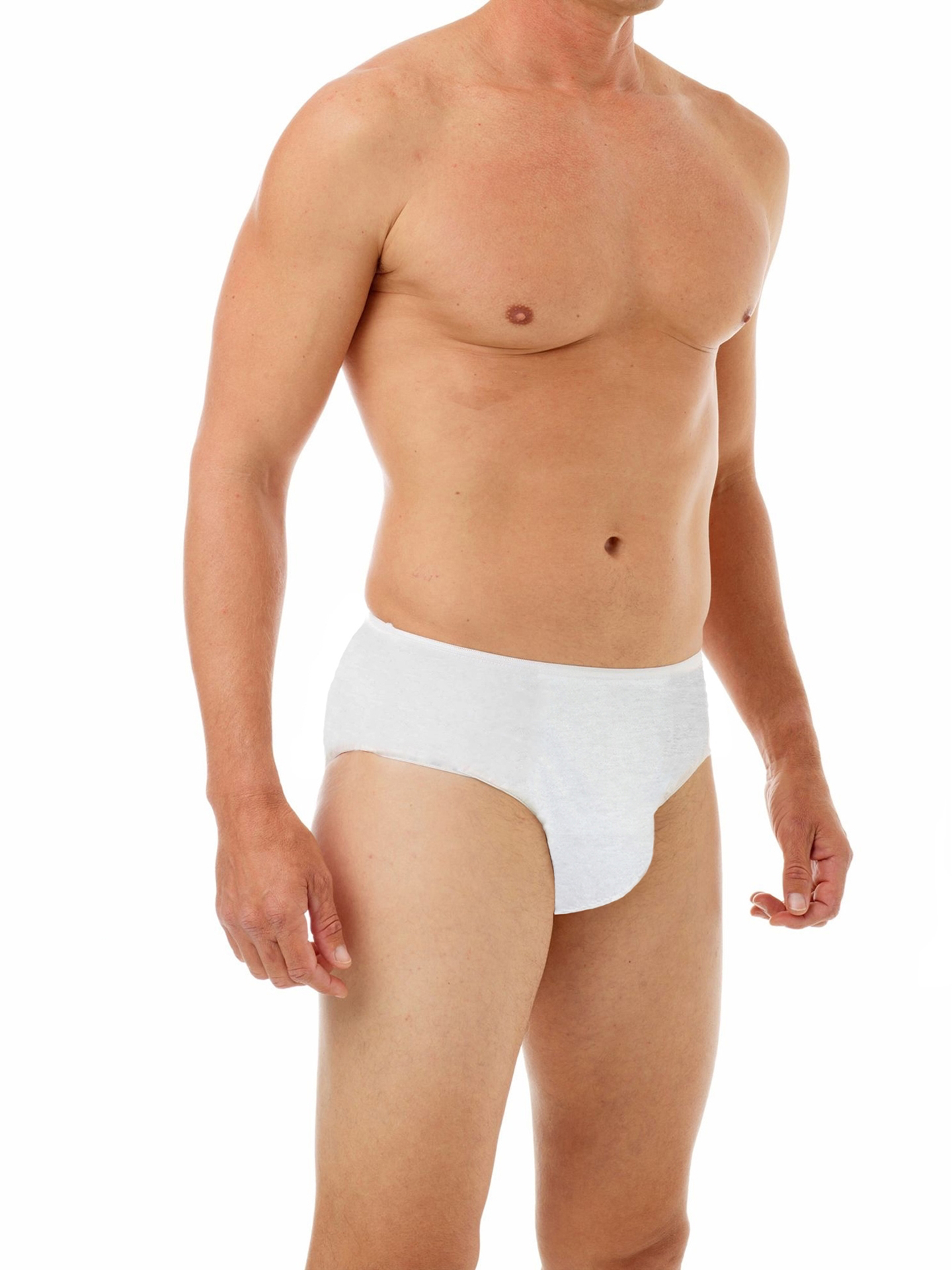 On Sale- One-Wear Disposable white cotton underwear for men. Travel briefs  5pc