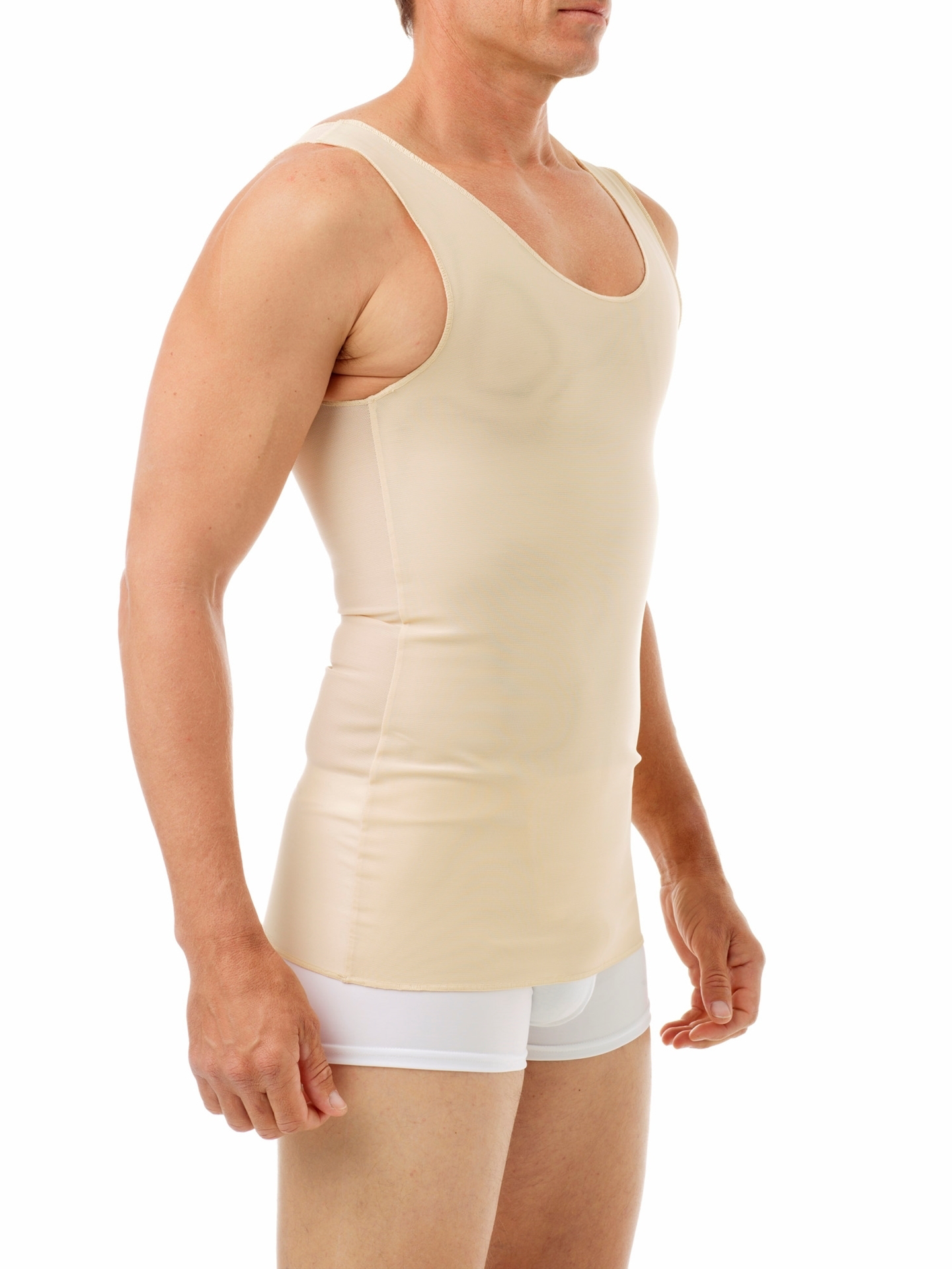 Ultimate Chest Binder Tank Best mens compression top. Men Compression