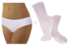 Underworks 10 Pack Combo of Women Disposable panties, Crew Disposable Socks