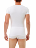 Picture of Mens Cotton Spandex Crew Neck T-Shirt Short Sleeves - Slightly Irregular Garment