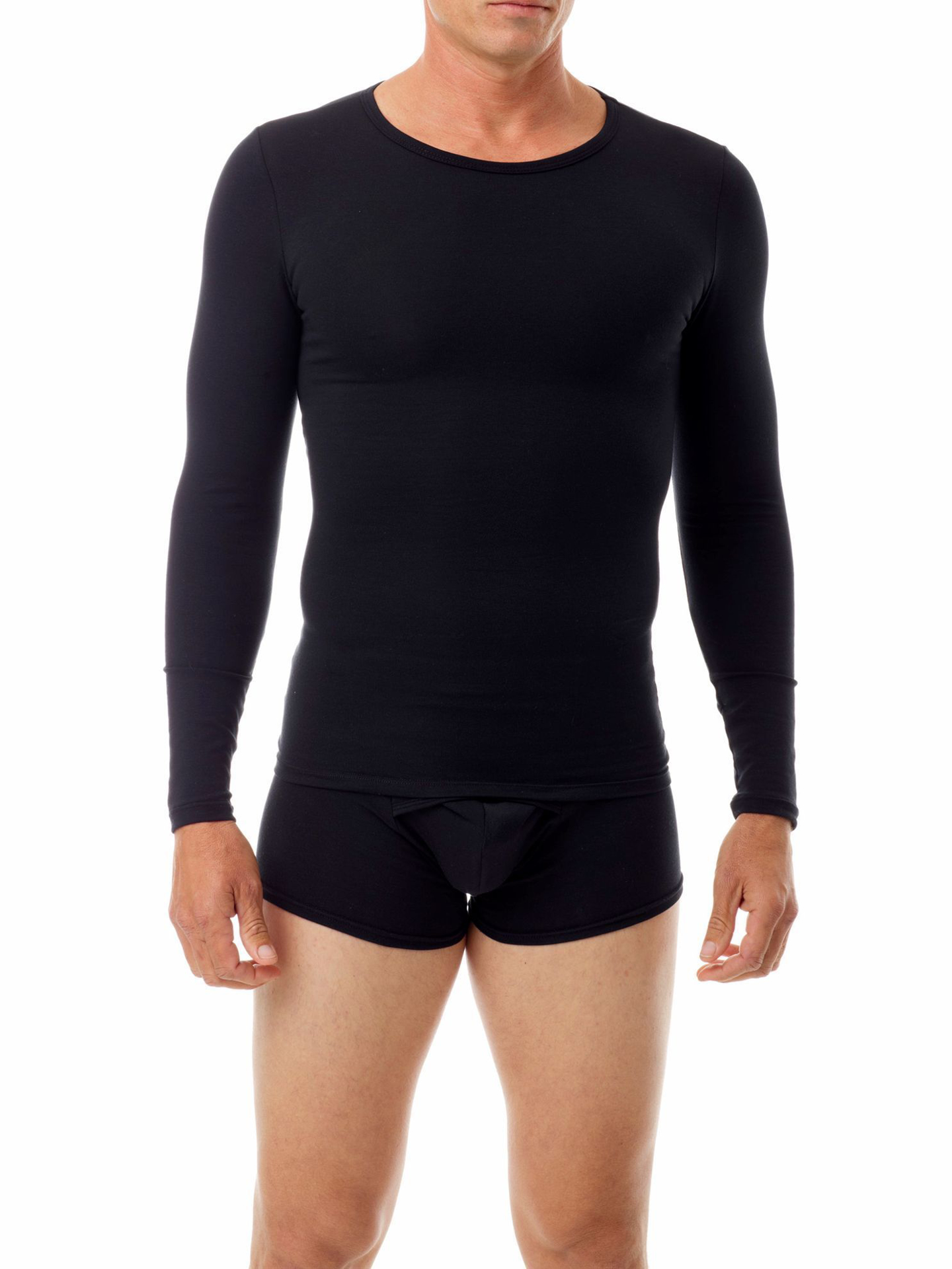 Cotton Spandex Crew Neck | Men's Compression Tops | Underworks