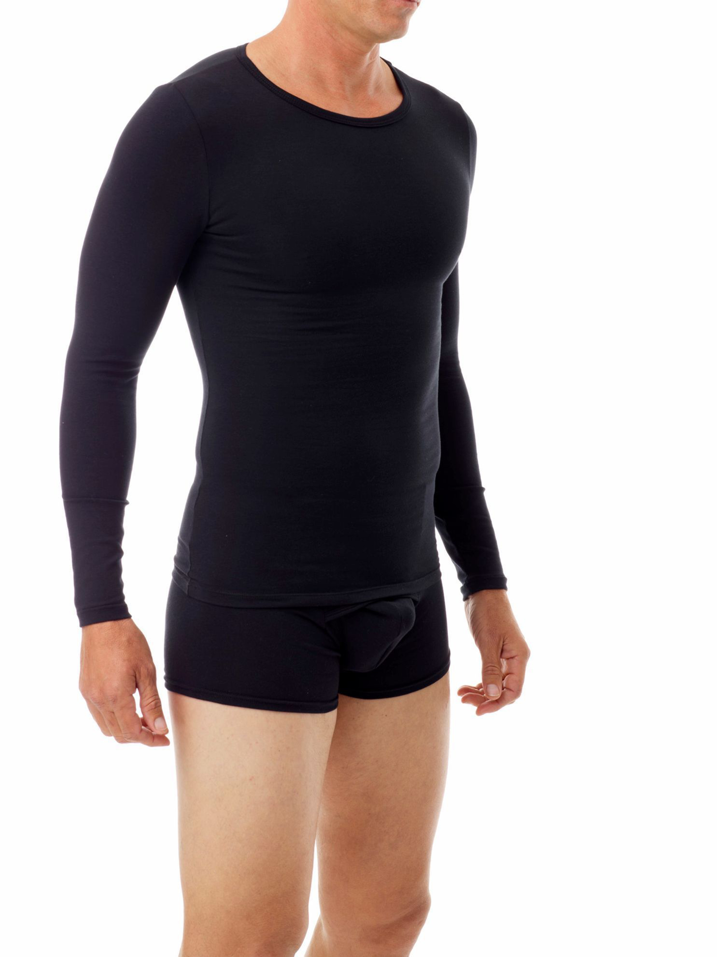 Cotton Spandex Crew Neck | Men's Compression Tops | Underworks