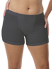 Underworks black panties boxer after pregnancy including post C-sections for relief from vulvar varicosities, vulvar swelling, and Lymphedema