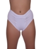 Underworks brief provides support and compression to reduce swelling in the vulvar vein