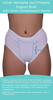 Underworks Vulvar Varicosity and Prolapse Support Panty Brief Underwear with Groin Compression Band