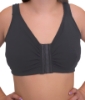 Underworks Black Mastectomy Free-wire bras for Breast Cancer Post Surgery