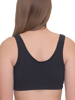 Underworks Black Padded mastectomy bras have soft molded cups padded straps