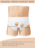 Underworks Single or double Hernia Truss with removable and extendable pads