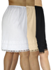 Underworks Women Cotton Knit Culotte Slip 3 Pack