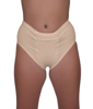 Underworks nude panty brief provides support and compression to reduce swelling in the vulvar vein