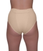 Underworks nude panty brief after pregnancy including post C-sections for relief from vulvar varicosities, vulvar swelling, and Lymphedema